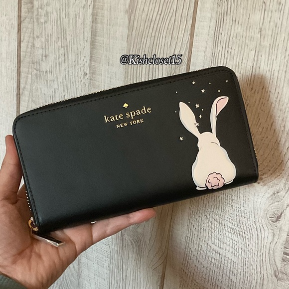 FINAL PRICE NWT Limited Edition Kate Spade BunBun Bunny Large Continental Wallet - Picture 11 of 17